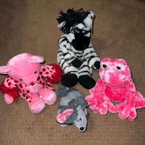 Bundle of 4 Stuffed Animals